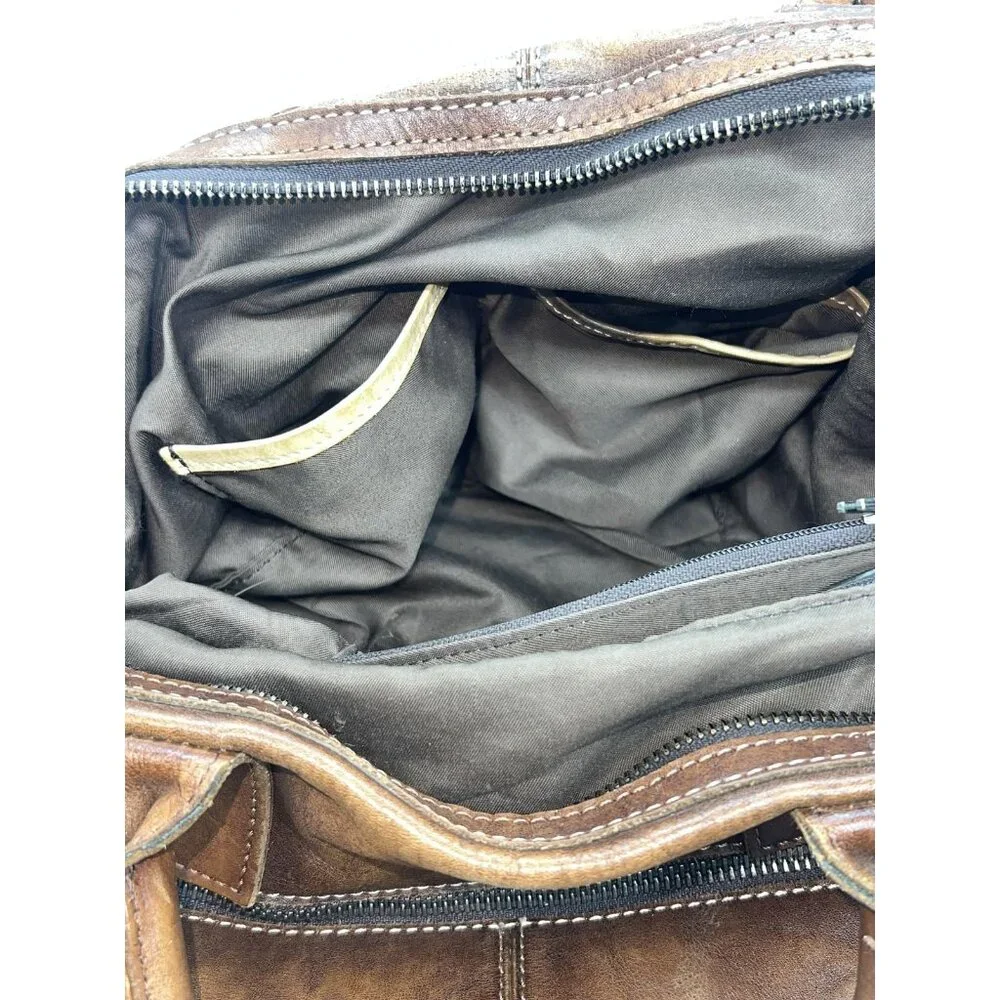 Iswee Genuine Leather Satchel‎ Tote Bag Top Handle Handbag Designer Brown Purse